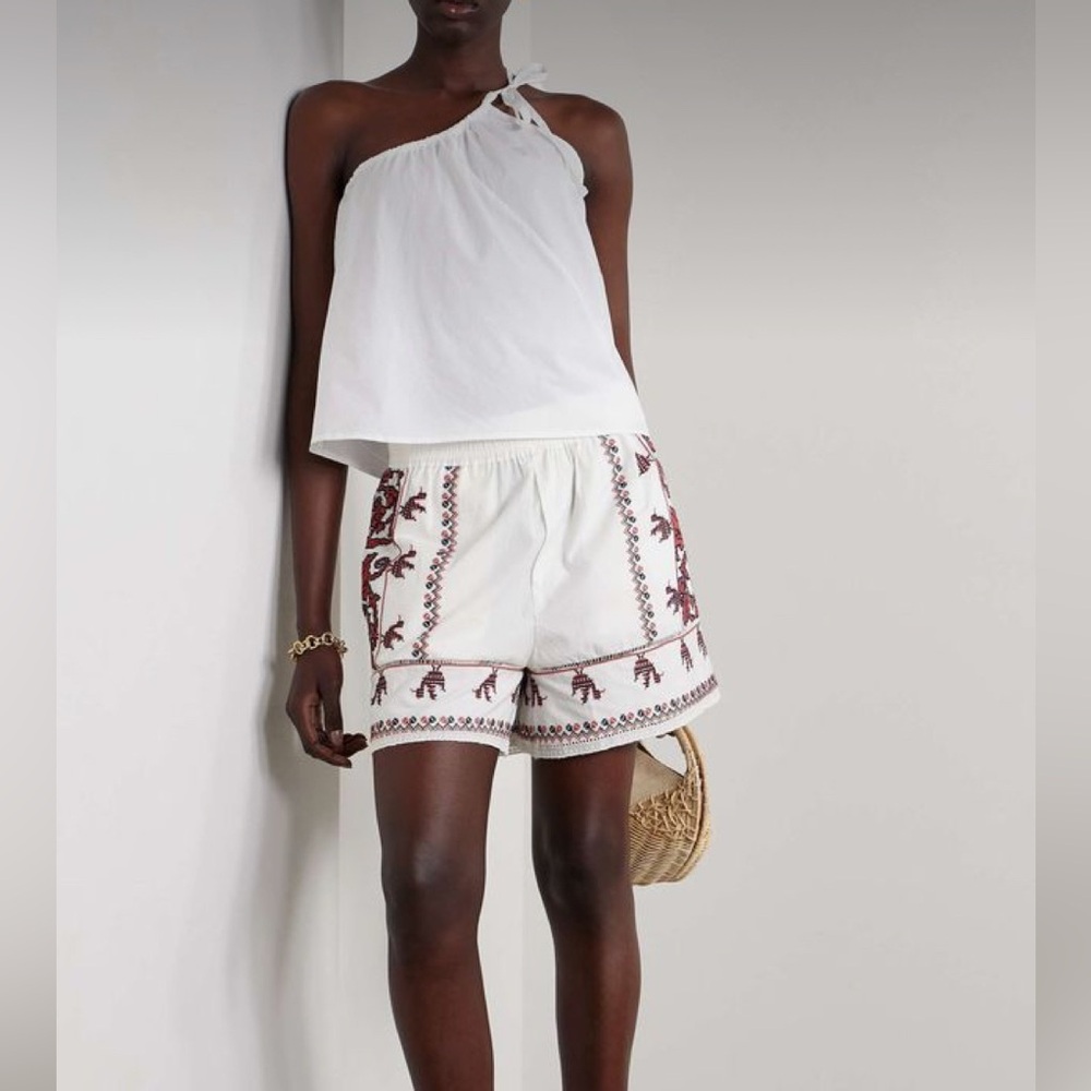 Sea New York Beena Crochet Trimmed Embroidered Shorts - Picture 2 of 11